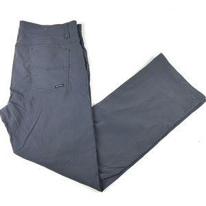 prAna Brion Men's Outdoor Pants Sz 36 X 32 Slim Fit Nylon Pockets